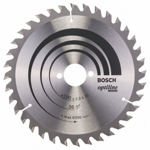 Bosch Circular Saw Blade Optiline 190x30 image 1