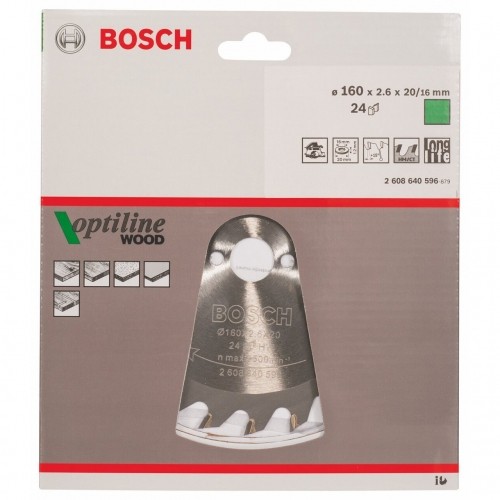 Bosch Circular Saw Blade Optiline 160x20 image 2