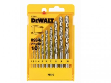 Dewalt HSS-G Metal drill bit - set 10 pieces