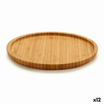 Kinvara поднос для закусок Коричневый Бамбук (20 x 1,5 x 20 cm) (12 штук)