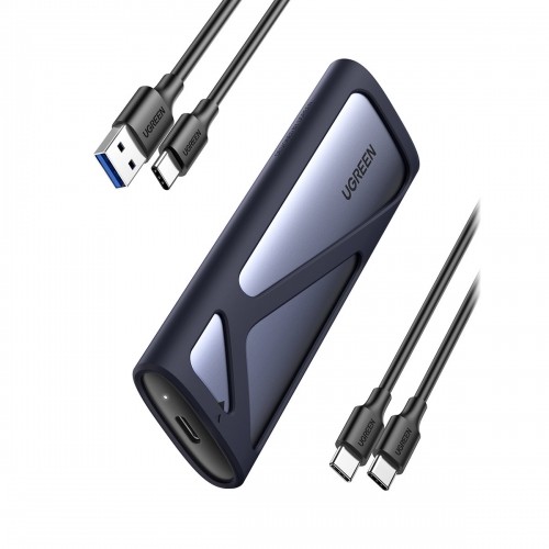 UGREEN CM400 M.2 SSD Enclosure, NVMe, SATA, 10Gbps, USB-C (Grey) image 1