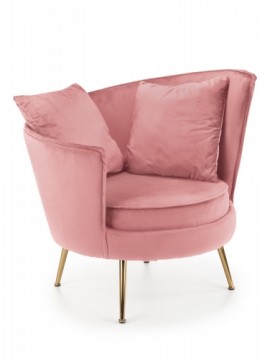 Halmar ALMOND leisure chair color: pink