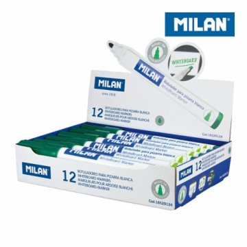 Жидкие маркеры Milan Зеленый (12 штук)