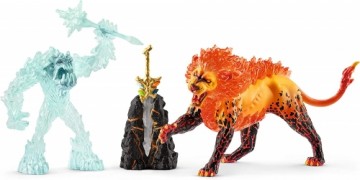Schleich Eldrador Battle for the Super Weapon - Frost Monster vs. Fire Lion, play figure