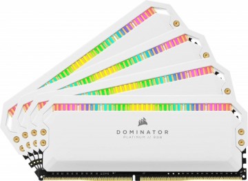Corsair DDR4 - 32 GB -3600 - CL - 18 - Quad-Kit, Dominator Platinum RGB (white, CMT32GX4M4C3600C18W)