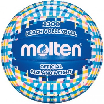 Beach volleyball MOLTEN V5B1300-CB, synth. leather size 5