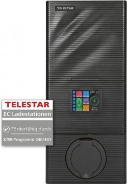 TELESTAR EC 311 S, wall box (black, 11 kW, app, energy meter)