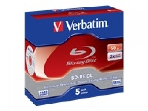 Verbatim  
         
       5x BD-RE DL 50GB 2x JC 5pc image 1