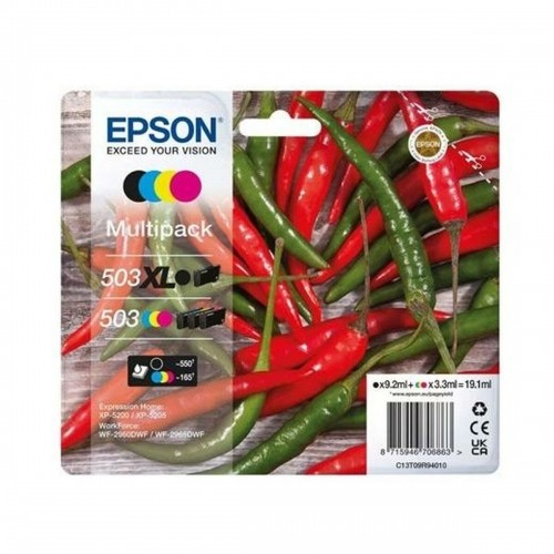 Картридж с оригинальными чернилами Epson 503XL Разноцветный image 1