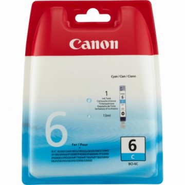 Oriģinālais Tintes Kārtridžs Canon BCI-6C Ciānkrāsa