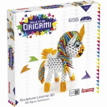 Набор оригами с бумагой Lansay Unicorn 3D