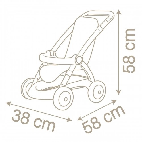 Leļlu Ratiņi Smoby Stroller (58 cm) image 3