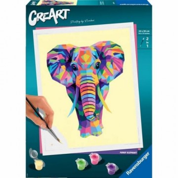 Krāsojamie attēli Ravensburger CreArt Large Elephant 24 x 30 cm