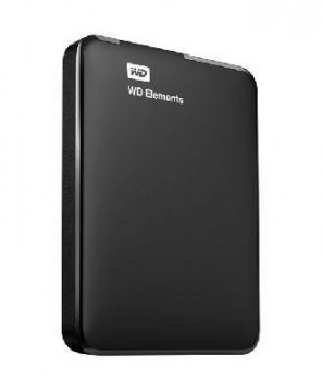 Western Digital  
         
       External HDD||Elements Portable|1TB|USB 3.0|Colour Black|WDBUZG0010BBK-WESN