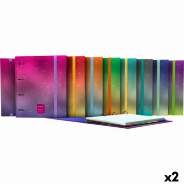Gredzenveida stiprinājums Grafoplas Violets metāls A4 2 gb.
