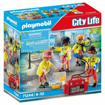 Playset Playmobil 71244 City Life Rescue Team 25 Предметы
