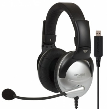 Koss  
         
       Gaming headphones SB45 USB Wired, On-Ear, Microphone, USB Type-A, Noise canceling, Silver/Black