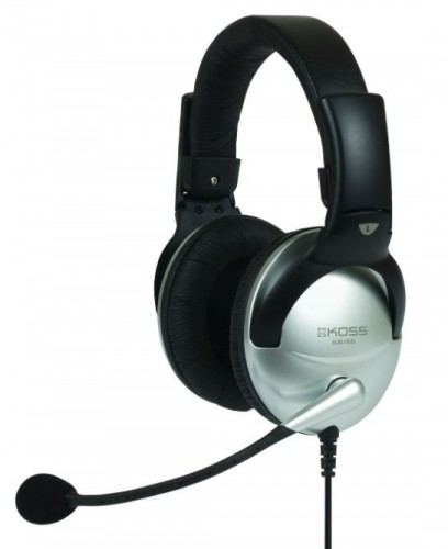 Koss  
         
       Headphones SB45 Wired, On-Ear, Microphone, 3.5 mm, Noise canceling, Silver/Black image 1