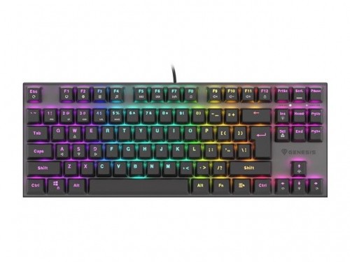 Genesis  
         
       THOR 303 TKL, Mechanical Gaming Keyboard, RGB LED light, US, Black, Wired, USB Type-A image 1