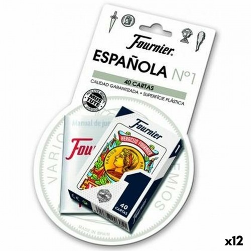 Spāņu spēļu kārtis (40 kārtis) Fournier 12 gb. (61,5 x 95 mm) image 1