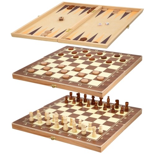 Color Baby Настольная игра Шахматы, шашки (деревянные) и нарды CB45593 image 2