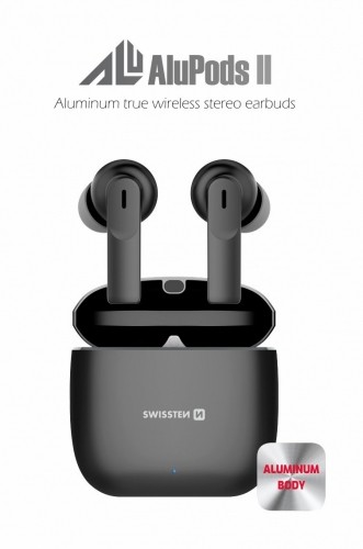 Swissten ALUPODS II TWS Bluetooth Stereo Austiņas ar Mikrofonu image 1