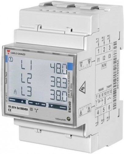 Carlo Gavazzi  
         
       Smart Power Meter, 3 phase, up to 65A  EM340 MID certificate image 1