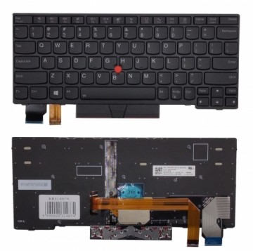 Клавиатура LENOVO Thinkpad X13, с подсветкой, с трекпоинтом, US