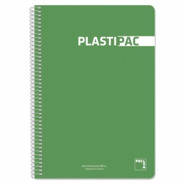 ноутбук Pacsa Plastipac 80 Листья Din A4 Светло-зеленый (5 штук)