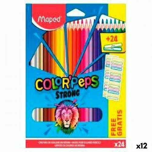 Krāsainie zīmuļi Maped Color' Peps Daudzkrāsains 24 Daudzums (12 gb.) image 1