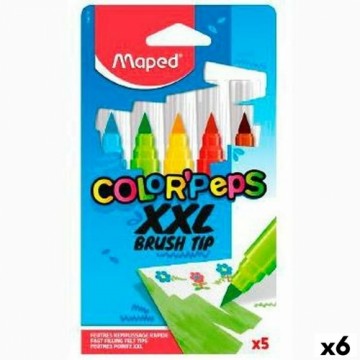 Marķieris Maped Color' Peps Jumbo XXL Daudzkrāsains 5 Daudzums (6 Daudzums)