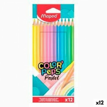Цветные карандаши Maped Color' Peps Разноцветный 12 Предметы (12 штук)