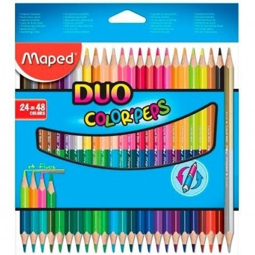 Krāsainie zīmuļi Maped Duo Color' Peps	 Daudzkrāsains 24 Daudzums Ar diviem galiem (12 gb.) image 2