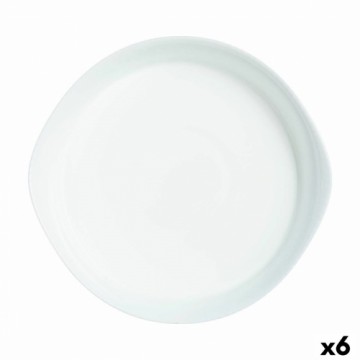 Поднос Luminarc Smart Cuisine Круглая Белый Cтекло Ø 28 cm (6 штук)