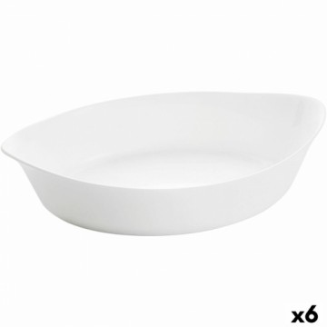 Поднос Luminarc Smart Cuisine Овальный Белый Cтекло 28 x 17 cm (6 штук)