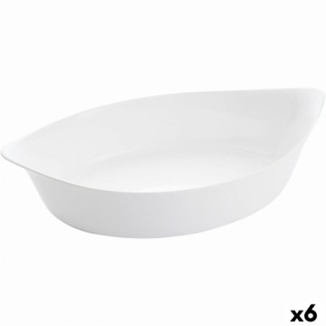 Поднос Luminarc Smart Cuisine Овальный Белый Cтекло 38 x 22 cm (6 штук)