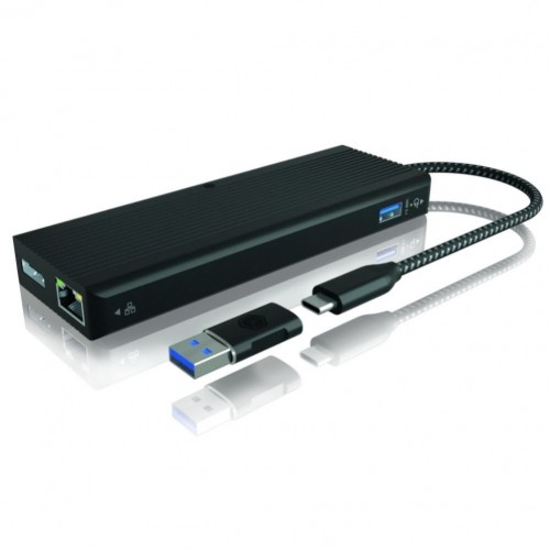 Raidsonic  
         
       Icy Box 9-in-1 USB Type-C and Type-A dock with dual video output 	IB-DK4080AC image 1