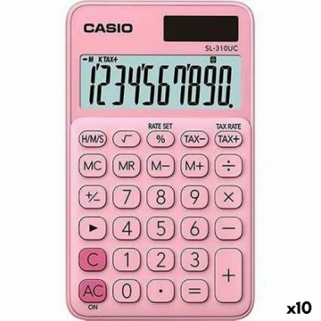 Калькулятор Casio SL-310UC Розовый (10 штук)