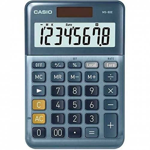 Kalkulators Casio MS-80E Zils (10 gb.) image 2