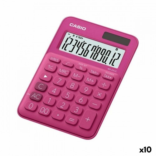 Калькулятор Casio MS-20UC Фуксия 2,3 x 10,5 x 14,95 cm (10 штук) image 1