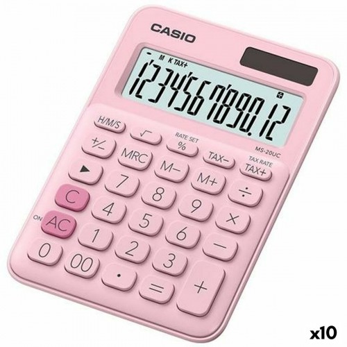 Kalkulators Casio MS-20UC 2,3 x 10,5 x 14,95 cm Rozā (10 gb.) image 1
