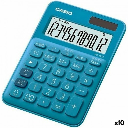 Kalkulators Casio MS-20UC 2,3 x 10,5 x 14,95 cm Zils (10 gb.) image 1