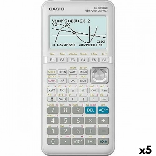 Graphing calculator Casio FX-9860G II Balts (5 gb.) image 1
