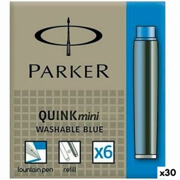 Fountain pen ink refill Parker Quink Mini 6 Daudzums Zils (30 gb.)