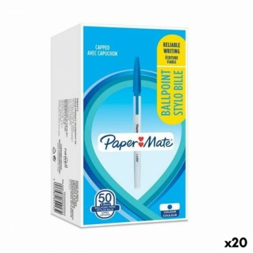 Ручка Paper Mate 50 Предметы Синий 1 mm (20 штук)