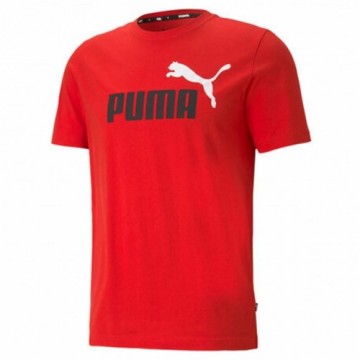 Vīriešu Krekls ar Īsām Piedurknēm Puma Essentials+ 2 Col Logo M Sarkans