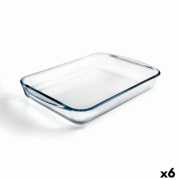 Krāsns Trauks Pyrex Classic Taisnstūra Caurspīdīgs Stikls 40 x 27 x 6 cm (6 gb.)