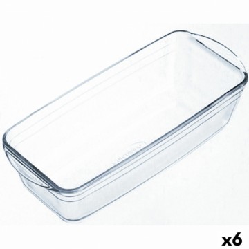 Форма для выпечки Ô Cuisine Прямоугольный 29 x 12 x 8 cm Прозрачный (6 штук)