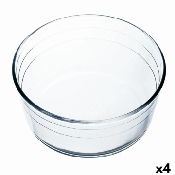 Форма для выпечки Ô Cuisine Суфле Прозрачный 22 x 22 x 10 cm Cтекло (4 штук)