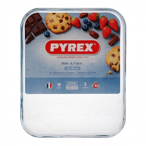Форма для выпечки Pyrex Classic Простой 33 x 27 x 2 cm Прозрачный Cтекло (6 штук) image 2